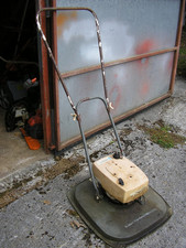 Vintage Flymo Super Professional 600 2 stroke petrol hover lawnmower