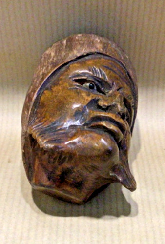 Antique hand carved - hand, pipe