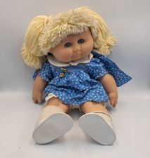 Zapf Creations Doll Blue Dress Blonde Vintage Retro Large 19"