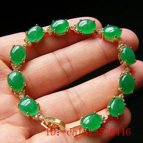Real green jade bracelet - real,