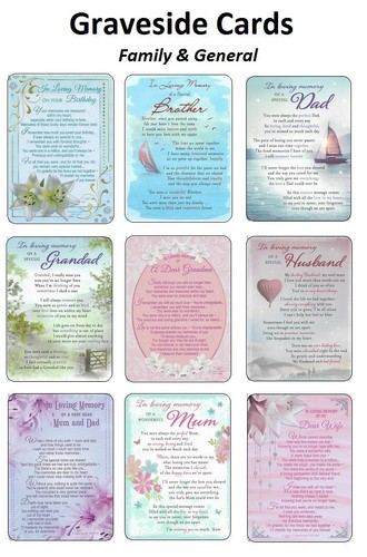 Graveside cards - graveside,