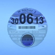 UK Road Tax Disc 30 June 2013 (06 13 Ford Birthday Present Old Car)