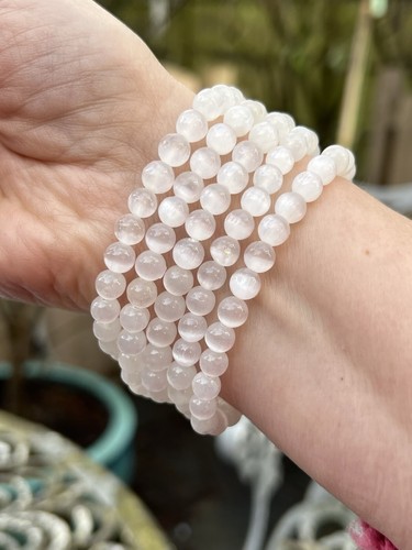 Selenite bracelet crystal - selenite,