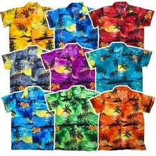 Mens Hawaiian Shirt Stag Beach