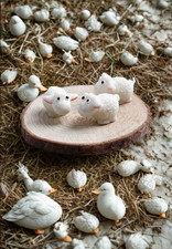 3 pcs Miniature Resin Sheep