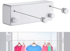 Retractable Clothesline Indoor/Outdoor Heavy Duty Stainless Steel Wall Mounted L