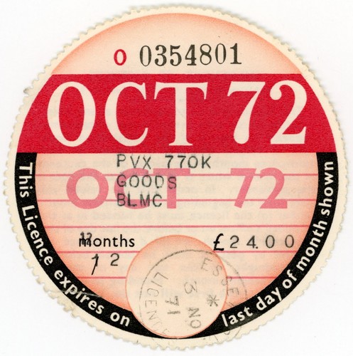 Revenue car tax - gb,