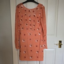 Virgos Lounge Peach Beaded