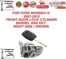 DOOR LOCK FOR FORD MONDEO IV 2007-2015 FRONT RIGHT  BARREL CYLINDE & 1 KEY NEW