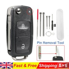 2 Button Key Fob Shell Case For VW Volkswagen Transporter T5 T6 Amarok Polo Golf