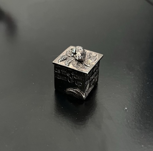 Silver scenes trinket box - scenes,