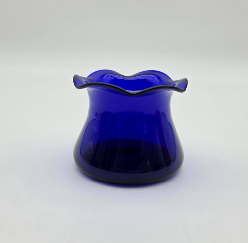 Vase bristol blue glass - -,