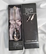 Roberts & Dore Silver Plated  Honey Hook Spoon Sheffield Boxed WR - I28