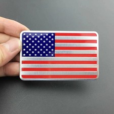 3D Metal US American Flag Logo