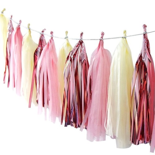 Tissue tassels paper - paper, garland