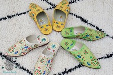 Women’s slippers Moroccan babouche bride slippers Moroccan shoes leather slip on