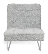  60 Duomo Boucle Tubular Chair - Grey | Modern Upholstered Accent Seat