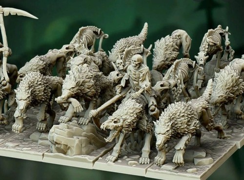 Undead dire wolves unit x10