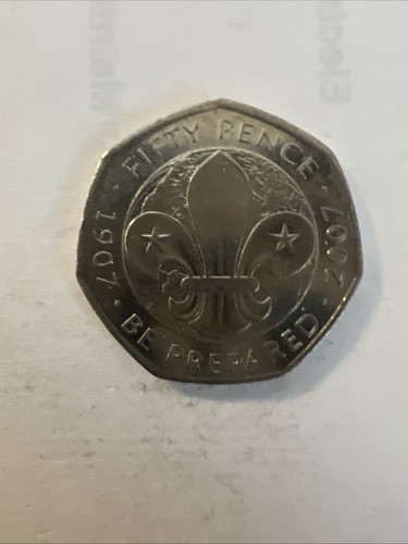50p fifty pence coin - 50p, be