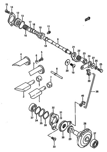 Suzuki genuine spring rm125 - suzuki,