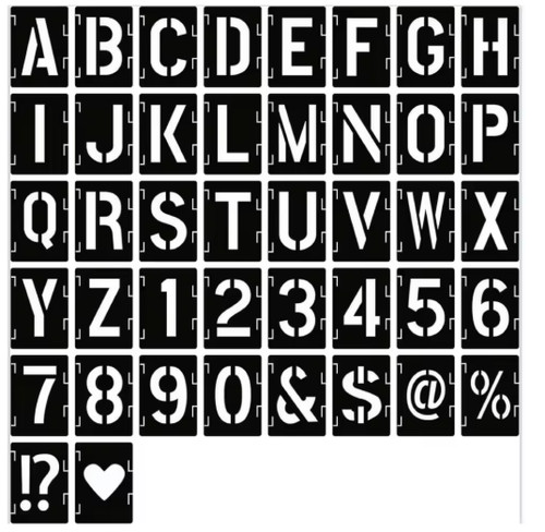 5inch letter stencils - 2/3/4/5inch,