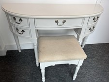 Laura Ashley Clifton Dressing Table And Stool Dove Grey