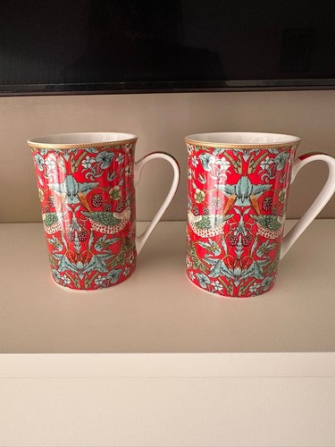 Red william morris - x,