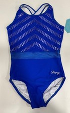New Girls Gymnastic Darcy Leotard Size 36 ASM