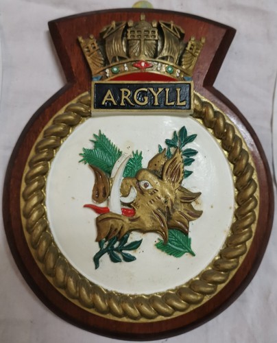 Hms argyll ship badge - hms, –