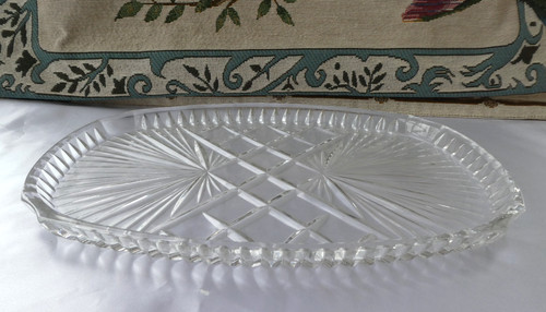 Vintage clear glass dressing - vintage,