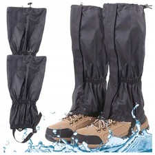 2Pcs Waterproof Walking Gators Boot Hiking Climbing Leggings Trekking Gaiters