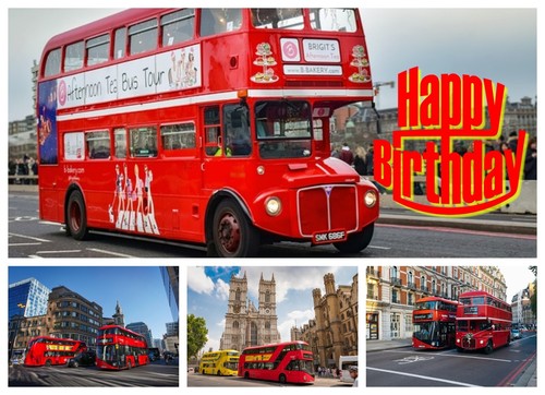 Bus happy birthday - bus,