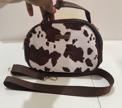 Women cow print crossbody - cow,