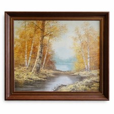 Vintage Oil Painting River