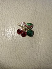 Superb Vintage Fattorini & Sons 'Rasberry Fruit' Berries Badge/Brooch