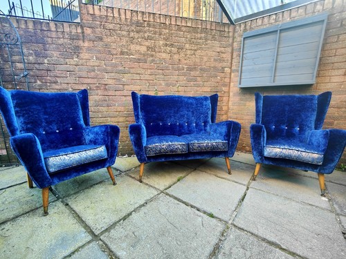 Blue sofa seater and 2 - sofa,
