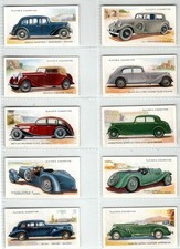 PLAYERS: Motor Cars 2nd Series 1937 Full Set 50 Cigarette Cards