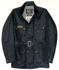 EXCELLENT BARBOUR INTERNATIONAL " BLACKSTREAK " JACKET - S - VGC COST £195