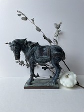 Bronzed Tarnished Hand Finished Horse Sculpture