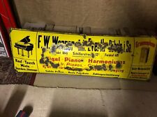Large Metal German Musical Sign vintage rare antique