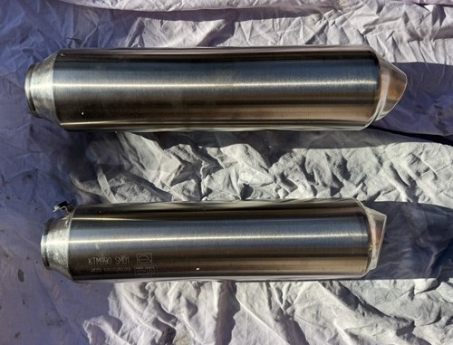 Ktm 990 supemoto exhaust cans - 990,
