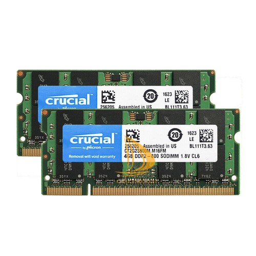 Lot crucial 8gb - lot, 4gb