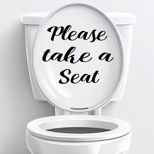 Please take seat toilet - take,