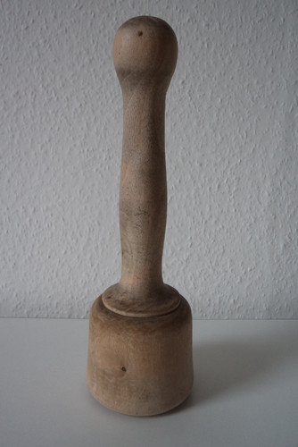 Antique treen solid turned - antique,