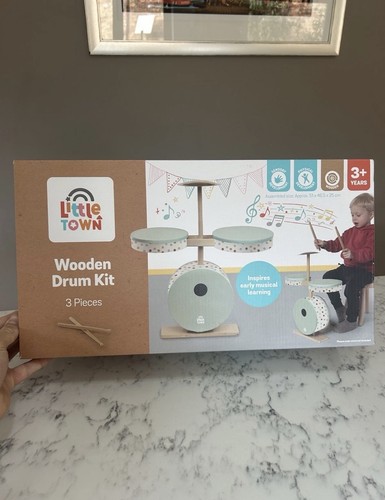 Aldi wooden drum set pieces - aldi,