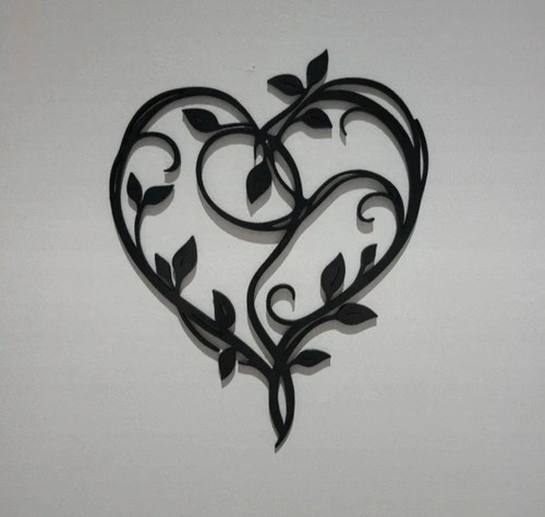Wicker heart wall art - wicker,