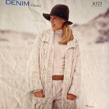 Jacket in Denim Chunky Pattern