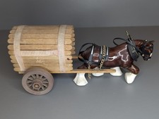 Vintage Shire / Draft Horse Figurine with Caravan 