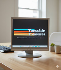 Vintage Advent LM1704B 17" LCD Flat Screen Monitor Silver VGA 60Hz Fully Tested