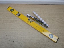 STABILA 70/2 24" 600mm DOUBLE PLUMB SPIRIT LEVEL + 1607 2M FOLDING RULE